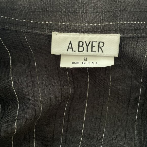 A.BYER VINTAGE PINSTRIP BLAZER SUIT JACKET LIGHTWEIGHT - Picture 5 of 6
